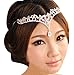 Wedding Crown Headband for Brides, Wedding Jewelry Tiara Headpieces with Pendant Hair Accessories,Silver