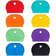 Uniclife 16 PCS 1.3 Inch Large Key Caps Covers Key Identifiers Markers Protectors for Large Thin Flat Key Heads (Not Suitable for Smaller or Standard Keys), 8 Assorted Colors