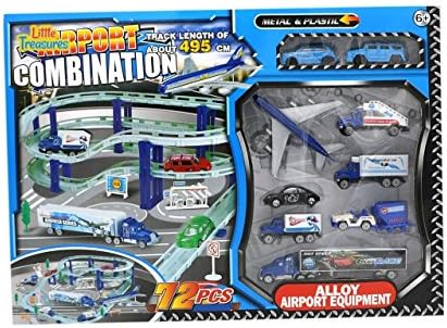 ZERBO TRACK SET Alloy Airport Combination Track Set, 72 Piece