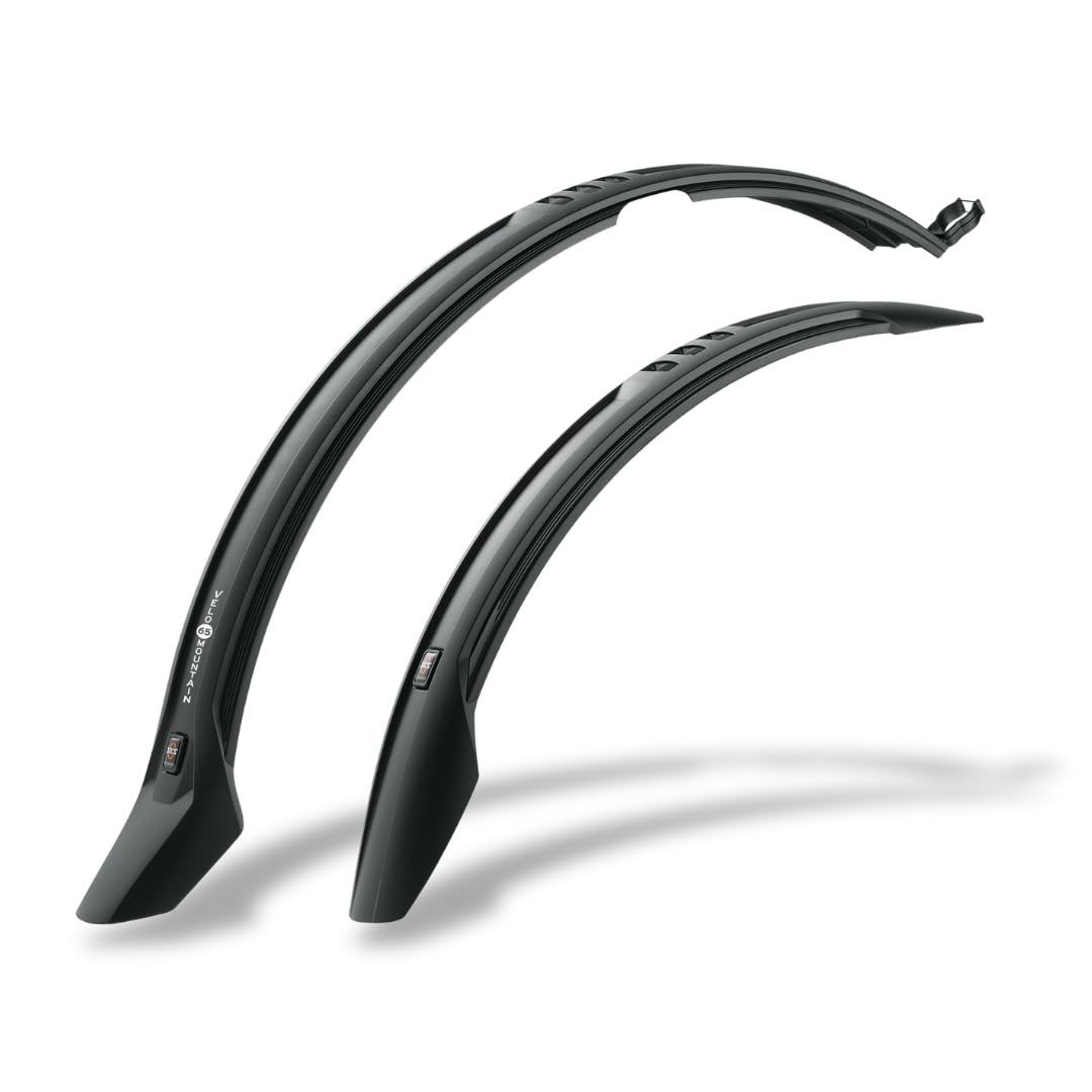 SKS GERMANY VELO 65 MOUNTAIN SET 26" - 28" mudguard set (bicycle mudguard for mountain bikes, tyre width 52-60 mm, universal angle mounting, strut mounting optionally available)