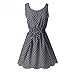ROPALIA Women's Floral Chiffon Sleeveless Sundress Summer Tank Mini Dress Medium