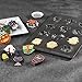 Sweet Creations 12-Cup Halloween Non-Stick Cookie Mold, Gray