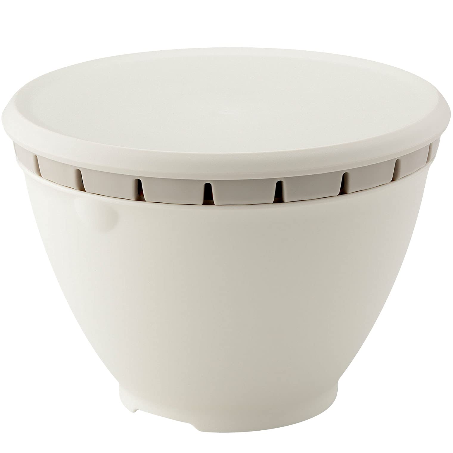 リス ザル ボウル セット ふた付きボールコランダーL ホワイト 22cm リベラリスタ 電子レンジ対応 日本製商品画像