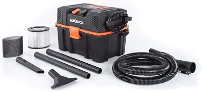 Evolution Power Tools R15VAC Wet Dry Vacuum with Power Take Off Portable Orange