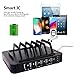 CXCase 6-Port USB Charging Station Dock Stand & Organizer, Multi Port Charger Station, Universal Cell Phone Docking Station for iPhones, Samsung Galaxy, iPad, Tablets, Apple Watch, Smartphones