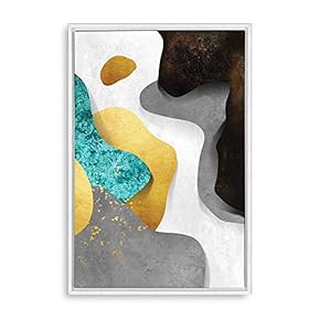 Framed Canvas Home Artwork Decoration Abstract Artwork Canvas Wall Art for Living Room, Bedroom - 16x24 inches