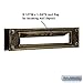 Salsbury Industries 4075A Deluxe Solid Brass Mail Slot, Antique Finish