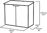 Keter Store it Out Nova Garden Storage Shed 32 x 71.5 x 113.5 cm Dark Grey view 3