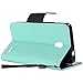 ZTE Prestige N9132 (Boost Mobile), ZTE Avid Plus (T-Mobil), Luckiefind Premium PU Leather Flip Wallet Credit Card Cover Case, Stylus Pen, Screen Protector & Wiper Accessories (Wallet Teal)