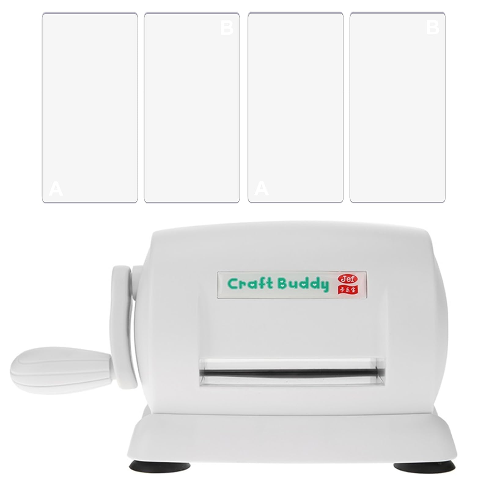 Briartw Cutting Machines for Crafting,Mini Die Cutting Machine and 2 Pair Small Cutting Pads,Die Cutter,Manual Press Machine,White Mini Manual Die Cut Machine