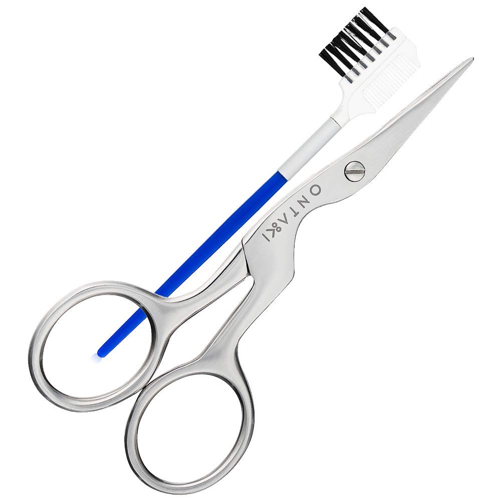 Eyebrow Scissors with Brow Brush Kit (Silver): Home Improvement