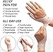 DropSky [4pcs] Gel Wrist Thumb Support Braces Soft Waterproof Breathable, Relief Pain Carpal Tunnel, Arthritis Thumb, Fits Both Hands, Lightweight, Therapy Elastic Silicone, Stabilizer Support [Nude]
