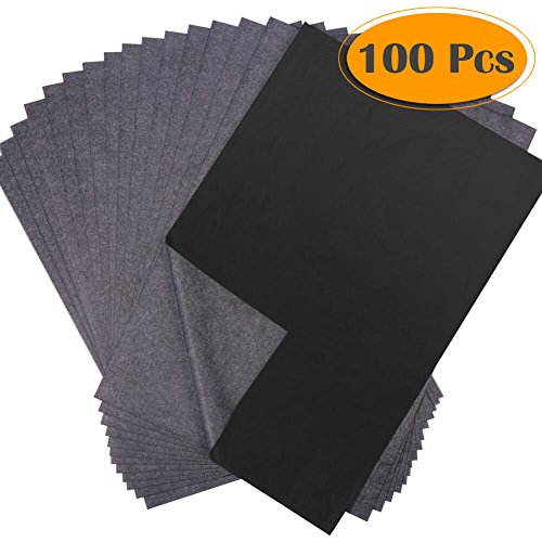 Selizo 100 Sheets Black Carbon Transfer Tracing Graphite Paper for Wood, Paper, Canvas and Other Art Surfaces (8.5 x 11 Inches) - Thumbnail 7