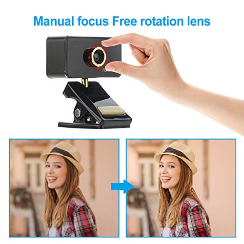 YoLuKe-Cmara-Webcam-1080P-HD-PC-cmara-Web-con-micrfono-computadora-porttil-cmara-USB-Plug-and-PlayCompatible-con-Windows-Mac-computadora-porttil