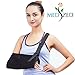 MEDIZED® Arm Sling with Thumb Support Dislocated Shoulder for Broken Arm Immobilizer Wrist Elbow Support Ergonomic, Lightweight, Breathable Mesh, Split Strap - Suits both Men & Women, One size (Adult)