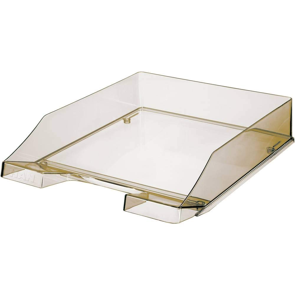 HAN Viva Letter Tray DIN A4 / C4, Stackable, with Clip, High-Gloss Transparent