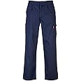 Portwest BZ31 Mens Safety Cargo Pants in Flame Resistant Bizweld ASTM NFPA, Navy, LargeR