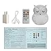 Night Lights for Kids, Remote Control and Tap Control Night Light with Soft Silicone Cute Owl Rechargeable 9-Color Dimmable Night Light for Nursery, Bedroom, Living Room