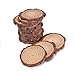 Natural Wood Slices with Tree Bark, Wood Discs,3-3.5 inch 15pcs for Centerpieces Coasters Ornaments DIY Crafts