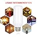 HogarTech Flame Bulbs Fire Upside Down, LED Flickering Flame Effect Light Bulb E26 Base, UL Listed, Simulated Atmosphere Lighting for Bar/Hotel/Pathway/Festival Decoration - Upgraded Lamp 1 Pack