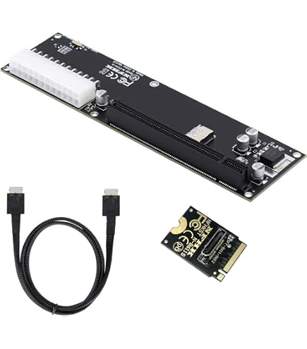 Oculink(pcie4.0) egpuキット PCIe 4.0 x4 64Gbps compatível com placa Riser GPU eGPU externa