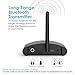 Besign BE-TX Long Range Bluetooth Transmitter for TV, Paired with Bluetooth Headphones, Speakers or Receivers, No Bluetooth Link with Smart Phones, Tablet, or PC, Support Optical, Coaxial & 3.5mm