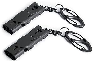 binboll Whistle Emergency Whistles Keychain Rape Whistle Stainless Steel High Decibel Whistles … …