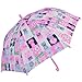 RainStoppers Girl's Cats Print Umbrella, 34-Inch, Pink
