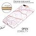 BAISRKE Shiny Rose Gold Gray Marble Design Bumper Matte TPU Soft Rubber Silicone Cover Phone Case Compatible with iPhone 7 Plus/iPhone 8 Plus [5.5 inch]