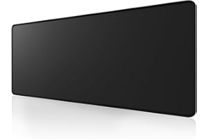 ALOANES Large Gaming Mouse Pad with Non-Slip Rubber Base,Stitched Edge,Desk mat for Laptop,Computer & PC, Wristing Pad for Gamer,Office & Home,Classic Black XL 11.81''x31.50''x0.12''