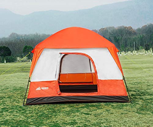 SEMOO Waterproof 4-5 Person 2 Doors 3 Season Family Cabin Tent for Camping with Carry Bag, 2000mm