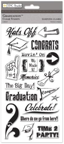 THE PAPER COMPANY, St 93437, Graduation Clear Stamps