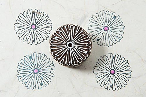 Blockwallah Petals Wooden Block Stamp
