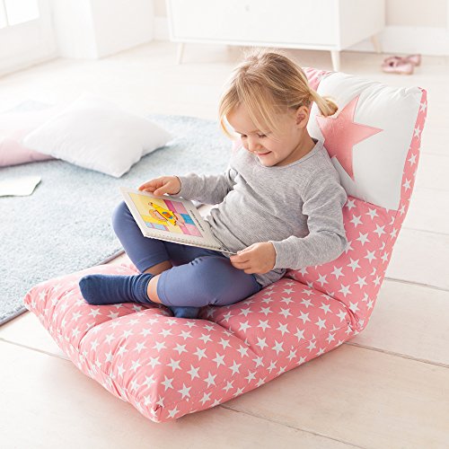 howa-2-in-1-poltrona-divano-per-bambini--schienale-regolabile-in-6-posizioni-grigio-8602