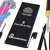 ScandiTech Battery Model iP5 - Replacement Kit with Tools, Adhesive & Instructions - New 1440 mAh 0 Cycle Battery - Repair Your Phone in 15 min - 1 Year Warranty