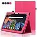 ACdream Lenovo Tab 2 A10 & Lenovo Tab3 10 Business Case, Folio Leather Cover Case for Lenovo Tab2 A10-70/Tab2 A10-30/TAB-X103F Tab 10/Tab3 10 Business Tablet, Hot Pink