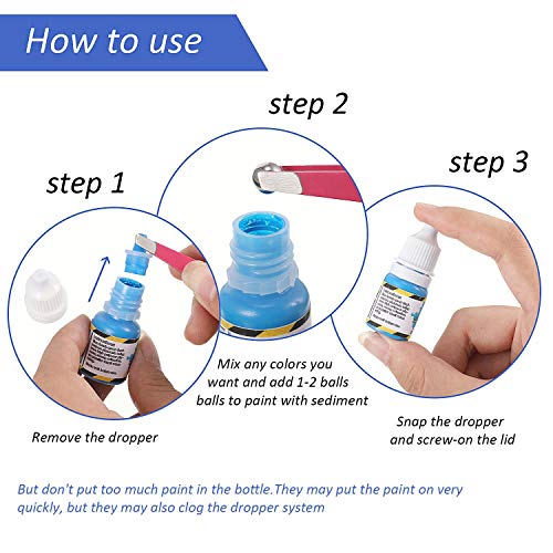 300 Pieces Paint Mixing Balls Stainless Steel Mixing Balls Nail Polish