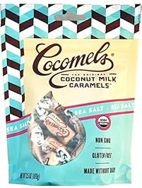 Sea Salt Cocomels Coconut Milk Caramels - Organic - Made Without Dairy - Kosher - GMO Free - Sea Salt 1 Pack