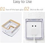 Hsthe Sea 2PCS Universal Waterproof Socket Box 86 Type Wall Switch Cover view 4