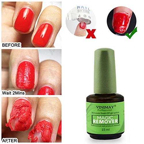 Magic Nail Polish Remover,Professional Removes Soak-Off Gel Polish in 3-5 Minutes,Easily & Quickly,Don't Hurt Your Nails - Thumbnail 5