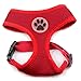 BINGPET No Pull Dog Harness for Small Medium Dogs,All Weather Mesh Step in Vest Harness for Small Dogs,Breathable Mesh Puppy Cat Harnesses,Step-in Air Dog Harness for for Small Dogs,Red,Medium