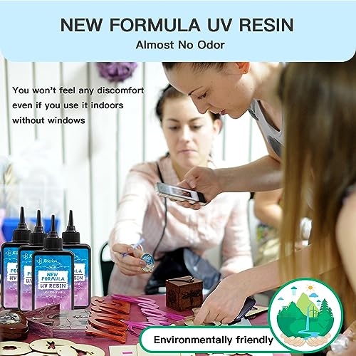 JDiction 400g UV Resin, New Formula Crystal Clear UV Resin Solar Cure