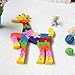DD Wooden Educational Preschool Jigsaw Puzzles Winding Giraffe Toys Letter & Numbers Puzzle,Puzzles for Toddlers/ Kids/Children,Christmas Gift Toy for age 3 4 5 Years Old and Up