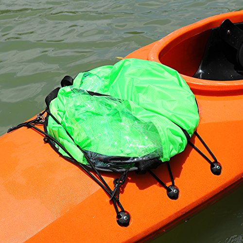 RENHAIGY Tandem Clear Kayak Wind Sail Kit Downwind Paddle Popup Board Inflatable Foldable Canoe Boats Accessories 42 Inches Durable Surfing Easy Setup Deploys Quickly Compact Portable - Thumbnail 3