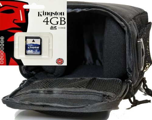 Kamera Foto Tasche Action Black Set mit Tisch Stativ Plus 4 GB SD Karte für Sony Alpha 5000 5100 6000 6300 HX400 H400… – Bild 6