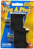Hug-A-Plug Dual Outlet Wall Adapter, Twin Pack Black