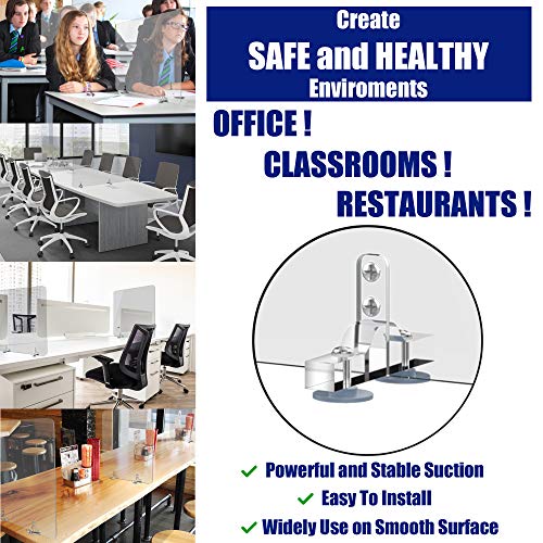 GUARDMATE Premium Plexiglass Shield Sneeze Guard 48"W x 24"H L