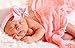 Infanteenie Beenie Pink Grosgrain Bow on a Pink and White Stripe Baby Girl Newborn Hospital hat