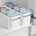 iDesign Una Bathroom Kitchen Storage Organizer Bin Basket 16x6x6, White