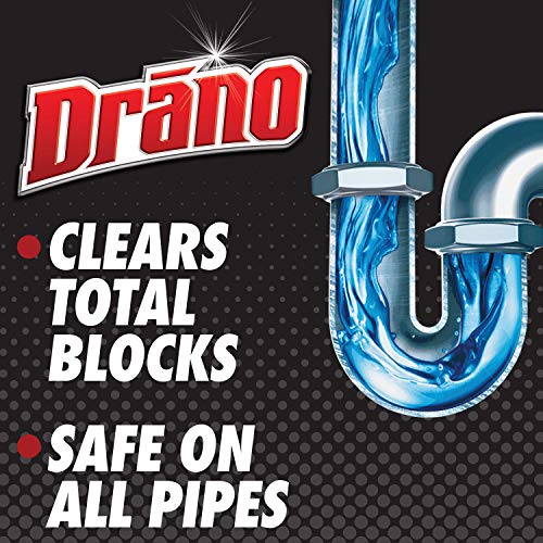 Drano Gel Drain Clog Remover and Cleaner 16oz and Snake Plus Tool 23 inches, Unclogs tough